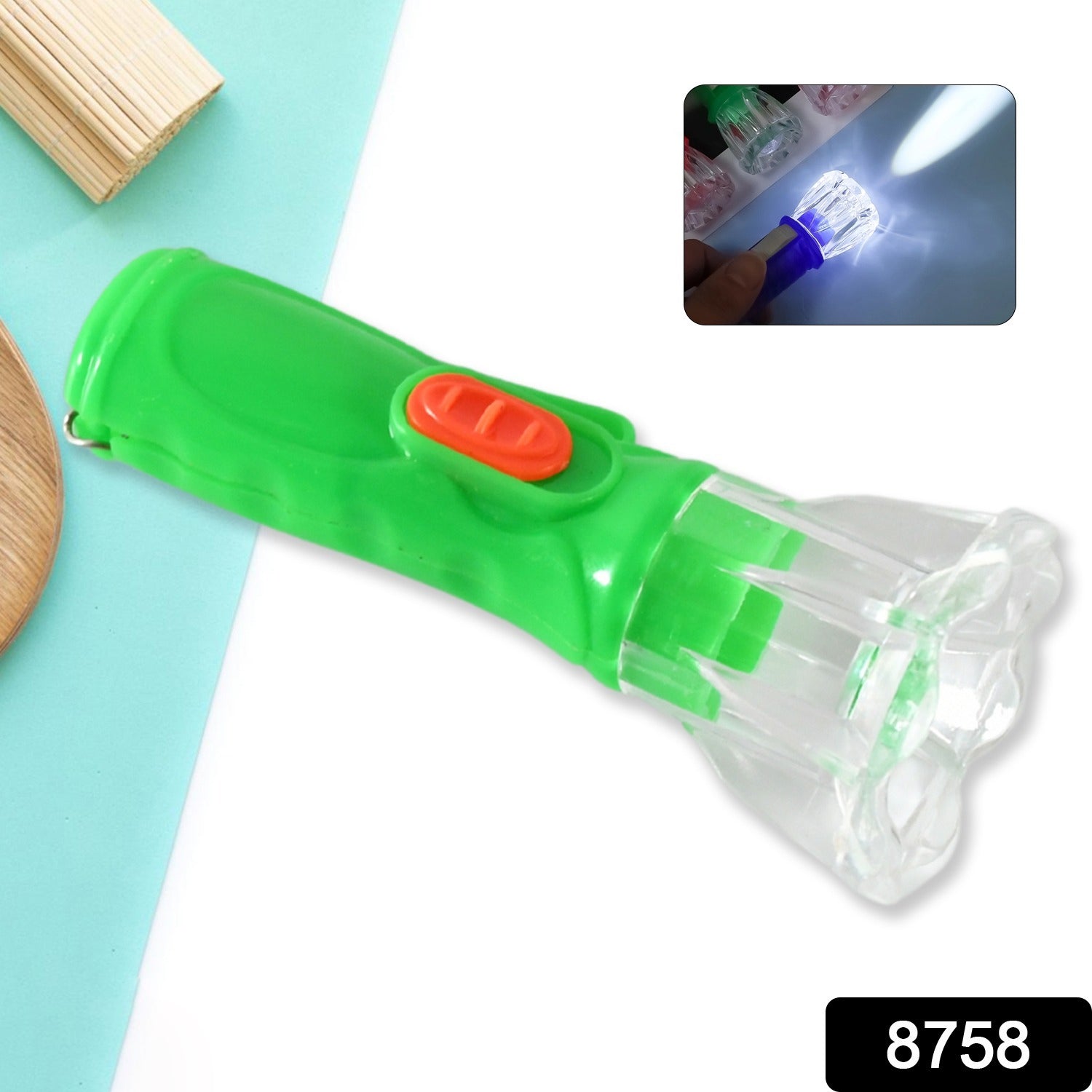 8758 Small Plastic Torch for Kids, Plastic LED Flashlight Torch, Beautiful Attractive Good Gift Item, Pocket Torch for Kids (1 Pc) 8758 Small Plastic Torch for Kids, Plastic LED Flashlight Torch, Beautiful Attractive Good Gift Item, Pocket Torch for Kids (1 Pc)